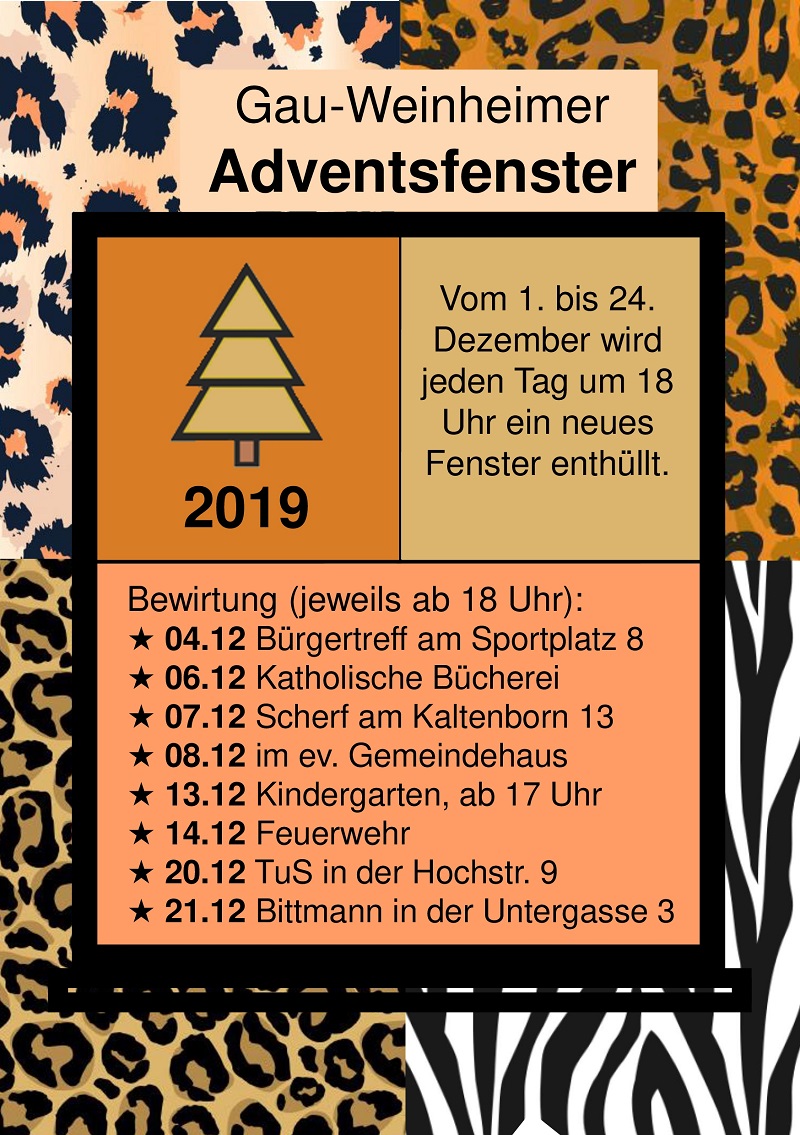 Adventstsfenster 2019