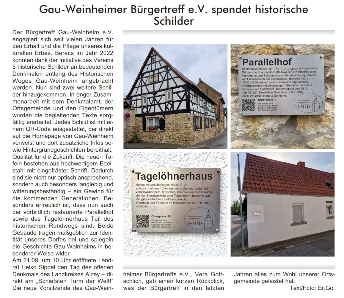 Tag des offenen Denkmals