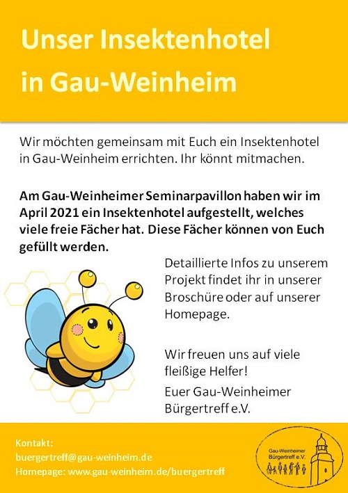 Unser Insektenhotel in Gau-Weinheim
