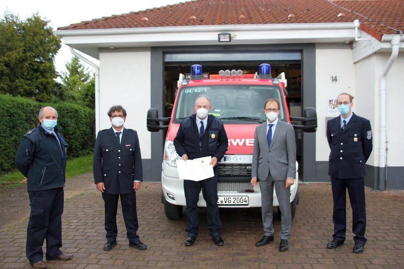 Verabschiedung nach 45 Jahren Feuerwehr Gau-Weinheim