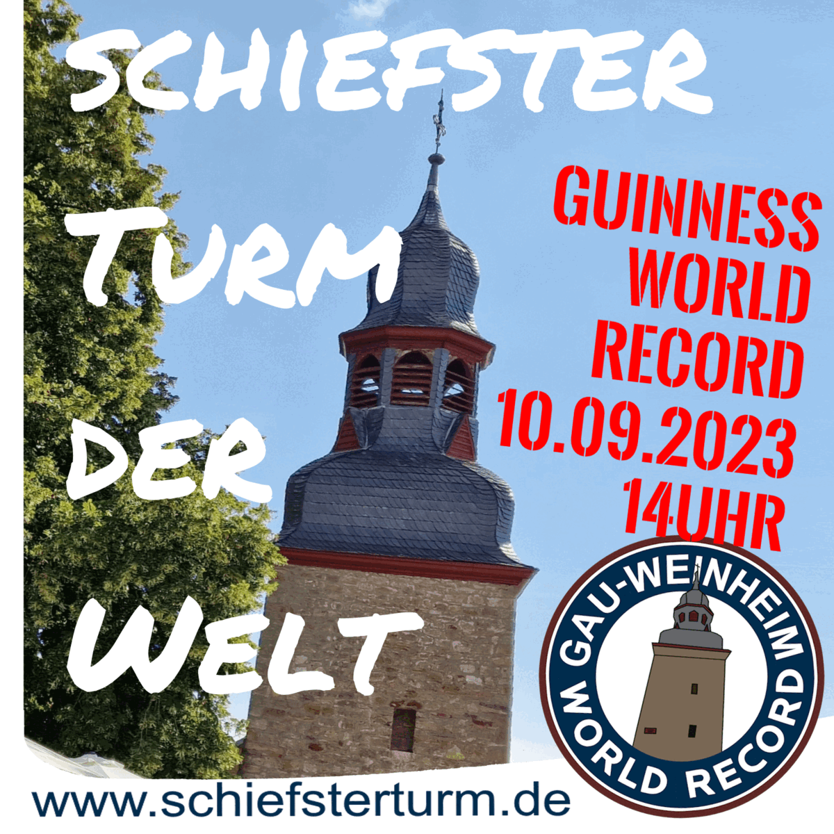 Der Schiefe Turm von Gau-Weinheim
