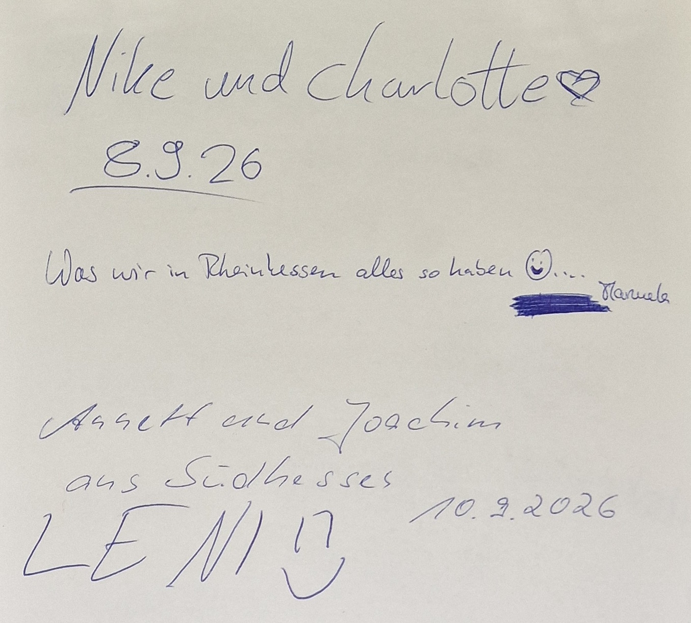 Gästebuch Schiefer Turm Gau-Weinheim